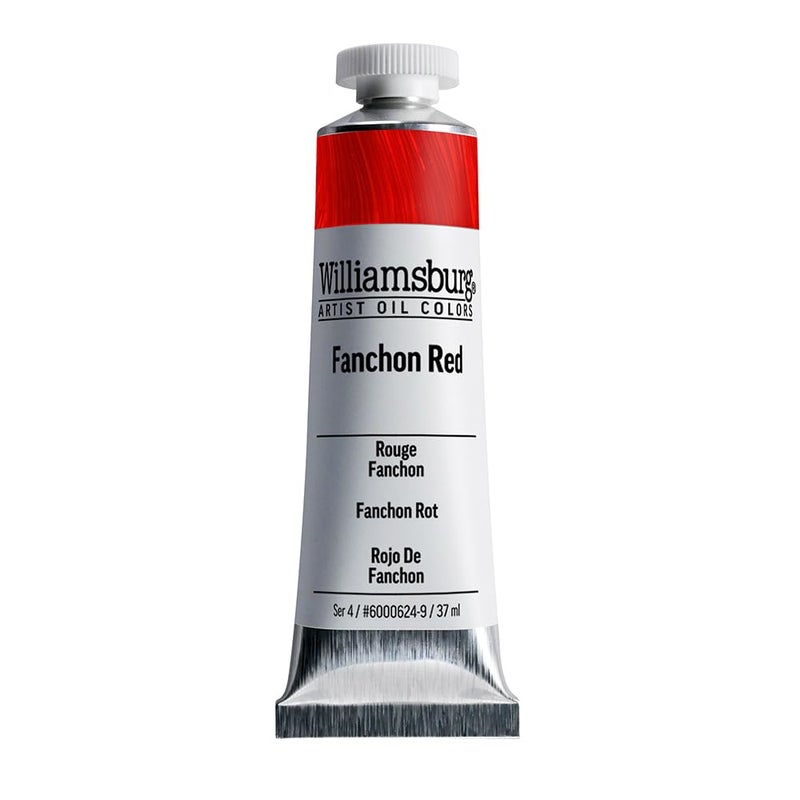 Williamsburg Artist Oil Colors by GOLDEN, Fanchon Red, 37 ml tube, Professional Oil Paint, Semi-Opaque - Image 1